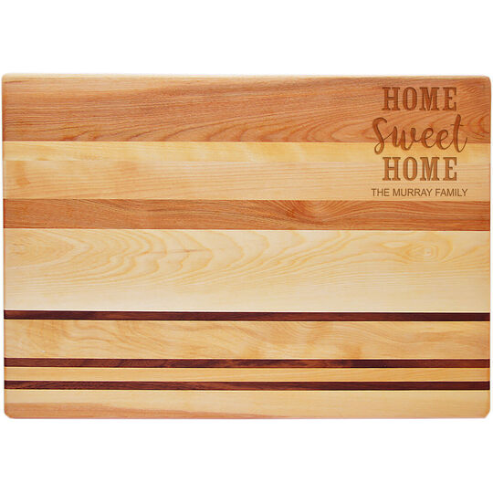 Home Sweet Home Horizon Large 20-inch Wood Cutting Board